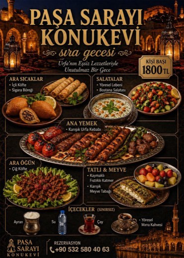 Paşa Sarayı Konukevi menü görseli